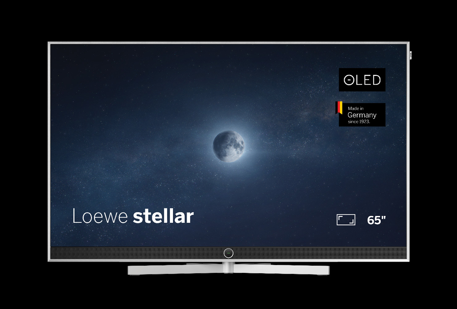 Ein atemberaubendes Design! Der LOEWE Stellar 4k OLED Smart-TV mit Echt-Beton Rückwand und gebürstetem Aluminium-Rahmen. 100% Made in Germany. Erleben Sie mit dem LOEWE Stellar ein innovatives Lichtkonzept, das magische Momente aus Licht und Bewegung schafft. Ein unvergleichlicher Fernsehgenuss.