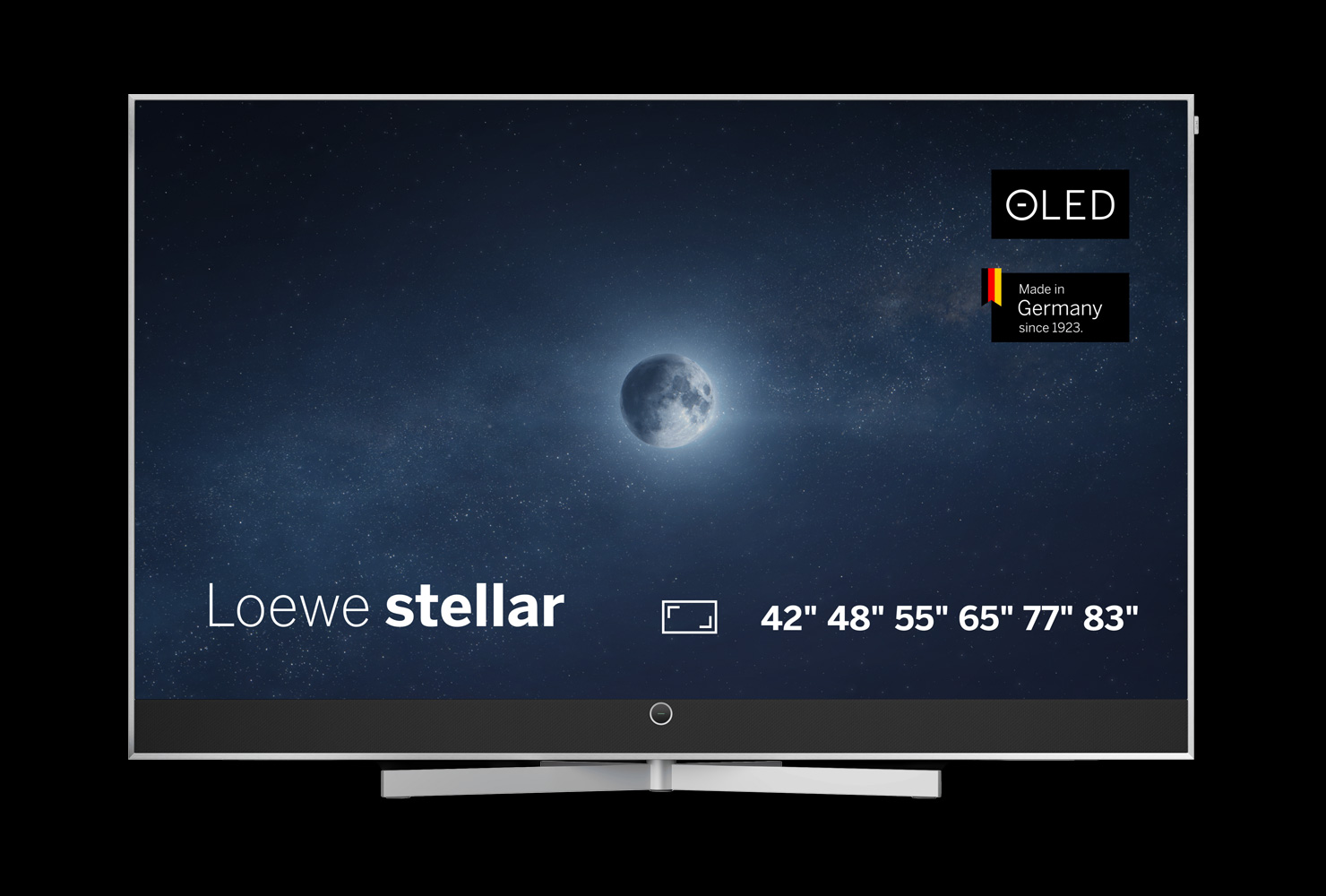 Ein atemberaubendes Design! Der LOEWE Stellar 4k OLED Smart-TV mit Echt-Beton Rückwand und gebürstetem Aluminium-Rahmen. 100% Made in Germany. Erleben Sie mit dem LOEWE Stellar ein innovatives Lichtkonzept, das magische Momente aus Licht und Bewegung schafft. Ein unvergleichlicher Fernsehgenuss.